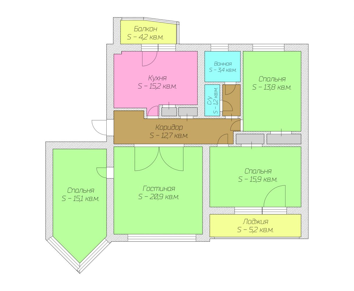 Продажа 4-к.квартира, 104 м², 6/9 эт. - квартиры - вторичное жильё (объект  8404) | 